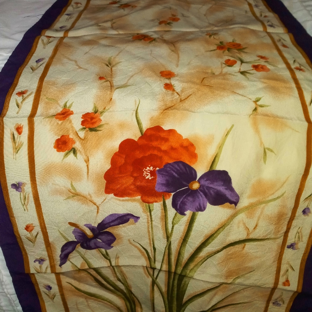 100% Silk Vintage Scarf